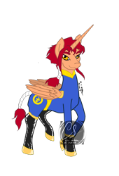 Size: 1782x2623 | Tagged: safe, artist:johnathon-matthews, oc, oc:khunis jirall, alicorn, pony, deviantart watermark, obtrusive watermark, pyro, simple background, solo, team fortress 2, transparent background, watermark