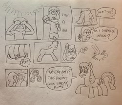 Size: 3536x3024 | Tagged: safe, artist:13mcjunkinm, cheerilee, oc, oc:james "jimmy" thomas hook, earth pony, human, pony, fanfic:hey cheerilee cheerilee!, character to character, fanfic art, human to pony, male to female, rule 63, transformation, transformation sequence, transgender transformation