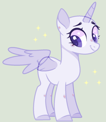 Size: 924x1070 | Tagged: safe, artist:nocturnal-moonlight, oc, oc only, alicorn, alicorn oc, bald, base, colored hooves, horn, simple background, smiling, solo, wings