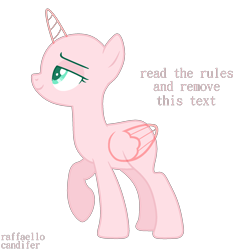 Size: 1800x1800 | Tagged: safe, artist:biitt, oc, oc only, alicorn, pony, celestial advice, alicorn oc, bald, base, horn, raised hoof, simple background, smiling, smug, solo, text, transparent background, wings