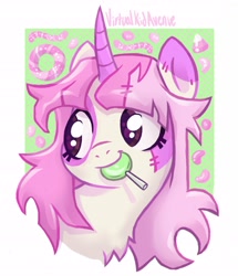 Size: 2516x2927 | Tagged: safe, artist:aiden_is_tired, artist:virtualkidavenue, oc, oc only, pony, unicorn, bust, cute, ocbetes, solo