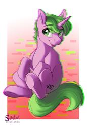 Size: 851x1238 | Tagged: safe, artist:silentwulv, oc, pony, unicorn, male, solo, stallion