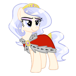 Size: 700x700 | Tagged: safe, artist:cinnacake, artist:twiily-bases, oc, oc only, oc:opalescent pearl, crystal pony, base used, royal cape, simple background, solo, transparent background, vector