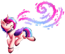 Size: 2239x1881 | Tagged: safe, artist:melodysweetheart, oc, oc only, oc:kittypaint, alicorn, bat pony, bat pony alicorn, alicorn oc, art, bat wings, brush, horn, simple background, solo, transparent background, wings