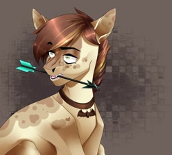 Size: 2390x2160 | Tagged: safe, artist:coffeez, oc, bat, pony, arrow, medallion, spots