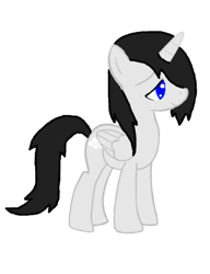 Size: 400x521 | Tagged: safe, artist:spyrophantom, oc, oc:cloud breaker, alicorn, alicorn oc, horn, solo, wings