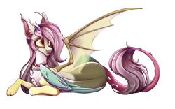 Size: 3128x1950 | Tagged: safe, artist:sodapopfairypony, oc, oc:fluffy, draconequus, hybrid, female, interspecies offspring, offspring, parent:discord, parent:fluttershy, parents:discoshy, simple background, solo, transparent background