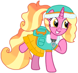 Size: 1127x1059 | Tagged: safe, artist:徐詩珮, luster dawn, pony, unicorn, series:sprglitemplight diary, series:sprglitemplight life jacket days, series:springshadowdrops diary, series:springshadowdrops life jacket days, adopted offspring, alternate universe, bubbleverse, everest (paw patrol), female, luster dawn is sprglitemplight's daughter, mare, next generation, paw patrol, simple background, transparent background