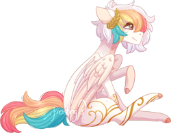 Size: 1600x1247 | Tagged: safe, artist:xfrosting, oc, pegasus, pony, simple background, solo, transparent background