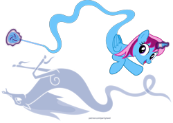 Size: 5576x4000 | Tagged: safe, artist:parclytaxel, oc, oc only, oc:parcly taxel, oc:spindle, alicorn, genie pony, pony, windigo, .svg available, absurd resolution, ain't never had friends like us, albumin flask, alicorn oc, bottle, female, floating, genie, horn, levitation, magic, mare, raised hoof, self-levitation, simple background, smiling, telekinesis, transparent background, upside down, vector, windigo oc, wings