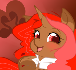 Size: 830x766 | Tagged: safe, artist:askmerriweatherauthor, oc, oc:miss romancedy, pony, unicorn, bust, female, mare, portrait, solo