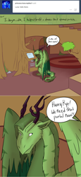 Size: 1280x2790 | Tagged: safe, artist:professor-ponyarity, oc, oc:rye, dragon, solo, tumblr:ask rye dimar dragon