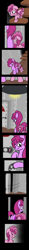 Size: 1800x15328 | Tagged: safe, artist:dinkyuniverse, berry punch, berryshine, ruby pinch, earth pony, pony, unicorn, comic:wine essence, basement, comic, crawling, daughter, door, family, female, filly, foal, hallway, mother and child, mother and daughter, parent and child, sad, scared, shaking, stairs, stare, worry