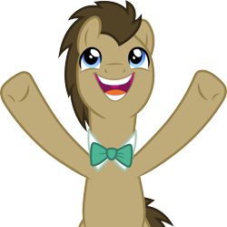 Size: 3018x3000 | Tagged: safe, artist:cloudyglow, doctor whooves, earth pony, a horse shoe-in, .ai available, simple background, solo, transparent background, vector