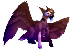 Size: 4000x2764 | Tagged: safe, artist:amcirken, oc, oc:paper heron, pegasus, pony, black sclera, cloven hooves, female, heterochromia, high res, mare, simple background, solo, transparent background