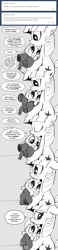 Size: 896x3857 | Tagged: safe, artist:mamatwilightsparkle, derpibooru import, spike, twilight sparkle, dragon, pony, unicorn, baby, baby spike, clothes, comic, footed sleeper, implied princess cadance, implied princess celestia, monochrome, pajamas, tumblr, younger