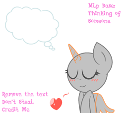 Size: 1164x1062 | Tagged: safe, artist:noreen-loves-spidey, alicorn, earth pony, pegasus, pony, unicorn, base, blushing, heart, thinking, thinking bubble