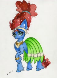 Size: 2375x3217 | Tagged: safe, artist:luxiwind, meadowbrook, pony, high res, solo, traditional art