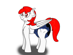 Size: 4030x3030 | Tagged: safe, artist:lynnthenerdkitty, oc, oc only, oc:mary, pegasus, pony, adult foal, diaper, diaper fetish, fetish, poofy diaper, request, simple background, solo, transparent background