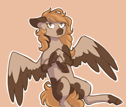 Size: 2160x1843 | Tagged: safe, artist:flaming-trash-can, oc, oc:chocolate crisscross, pegasus, pony, solo