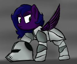 Size: 852x705 | Tagged: safe, artist:ahorseofcourse, oc, oc only, pegasus, pony, armor, armored pony, solo