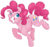 Size: 600x563 | Tagged: safe, artist:vampireselene13, derpibooru import, pinkie pie, earth pony, pony, colored pupils, cute, diapinkes, female, mare, simple background, smiling, solo, white background