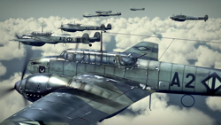 Size: 3840x2160 | Tagged: safe, artist:richmay, changeling, equestria at war mod, barely pony related, formation, green changeling, gunner, hearts of iron 4, high res, messerschmitt bf 110, pilot, plane, purple changeling, world war ii