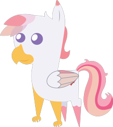 Size: 5164x5816 | Tagged: safe, artist:cosmiceclipsed, derpibooru exclusive, oc, oc only, oc:foxxy hooves, classical hippogriff, hippogriff, pony, female, hippogriff oc, pointy ponies, simple background, slit eyes, solo, transparent background, wings