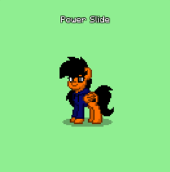 Size: 591x599 | Tagged: safe, oc, oc:power drift, oc:power slide, pegasus, pony, clothes, female, hoodie, mare, pony town, rule 63