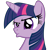 Size: 2449x2449 | Tagged: safe, artist:foxtail8000, derpibooru import, twilight sparkle, unicorn twilight, pony, unicorn, .svg available, bust, disappointed, female, mare, simple background, solo, transparent background, twilight is not amused, unamused, vector