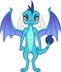 Size: 8549x10020 | Tagged: safe, artist:kmlp, princess ember, dragon, celestial advice, absurd resolution, dragoness, female, simple background, solo, transparent background, vector