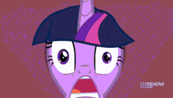 Size: 800x450 | Tagged: safe, derpibooru import, screencap, twilight sparkle, twilight sparkle (alicorn), alicorn, pony, spoiler:deep tissue memories, spoiler:mlp friendship is forever, 9now, animated, deep tissue memories, faic, female, gif, invisible stallion, mare, out of context, solo