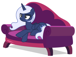 Size: 11937x9000 | Tagged: safe, artist:estories, oc, oc:holly, alicorn, pony, absurd resolution, female, mare, simple background, sofa, solo, transparent background