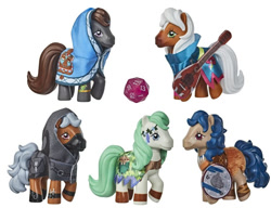 Size: 640x491 | Tagged: safe, earth pony, pony, g1, clothes, crossover collection, dungeons and dragons, mandolin, musical instrument, pen and paper rpg, photo, ponified, rpg, shield, toy