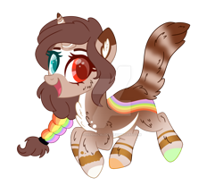 Size: 1280x1110 | Tagged: safe, artist:irennecalder, artist:lazuli, oc, oc only, alicorn, pony, augmented tail, base used, deviantart watermark, female, heterochromia, mare, obtrusive watermark, simple background, solo, transparent background, watermark