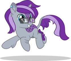 Size: 1280x1101 | Tagged: safe, artist:mlp-trailgrazer, oc, oc:dolkka, hybrid, kirin, pony, female, glasses, horn, looking at you, mare, simple background, solo, transparent background