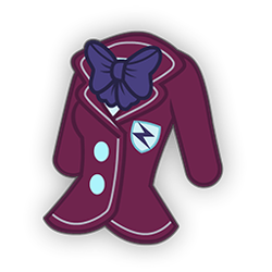 Size: 256x256 | Tagged: safe, sunny flare, equestria girls, badge, bowtie, clothes, crystal prep academy uniform, jacket, no human, no pony, school uniform, simple background, solo, transparent background