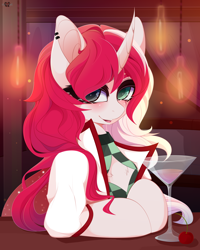 Size: 4000x5000 | Tagged: safe, artist:xsatanielx, oc, oc only, oc:queen vaseline, changeling, changeling queen, pony, changeling oc, changeling queen oc, female, glass, mare, solo, wine glass