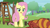 Size: 1920x1080 | Tagged: safe, derpibooru import, screencap, angel bunny, fluttershy, fire lizard, gecko, lizard, pony, she talks to angel, body swap, female, ladder, mare, raised hoof, tree