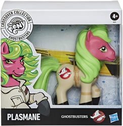 Size: 1455x1500 | Tagged: safe, earth pony, pony, g1, clothes, crossover, crossover collection, female, ghostbusters, mare, packaging, photo, plasmane, ponified, toy