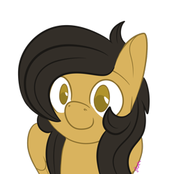 Size: 1100x1100 | Tagged: safe, alternate version, artist:inkynotebook, oc, oc only, oc:crisom chin, pegasus, pony, background removed, simple background, smiling, solo, transparent background