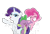 Size: 960x650 | Tagged: safe, derpibooru import, pinkie pie, rarity, spike, dragon, earth pony, pony, unicorn, my little pony: pony life, simple background, transparent background