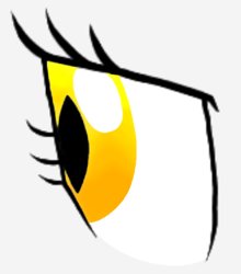 Size: 600x683 | Tagged: safe, artist:pony spark team, oc, bat pony, bat pony eyes, eye, golden eyes, orange eyes, simple background, white background