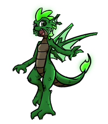 Size: 1458x1674 | Tagged: safe, artist:spheedc, oc, oc only, oc:daylight, dragon, bipedal, digital art, simple background, solo, transparent background