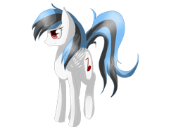 Size: 2828x2121 | Tagged: safe, artist:tomat-in-cup, oc, oc only, pegasus, pony, pegasus oc, red eyes, simple background, solo, transparent background, wings