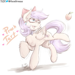 Size: 1170x1170 | Tagged: safe, artist:viejillox64art, oc, oc:peach tart, pegasus, pony, solo