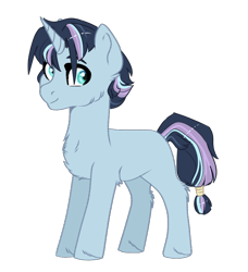 Size: 710x778 | Tagged: safe, artist:spectrumnightyt, oc, pony, unicorn, male, simple background, solo, stallion, transparent background