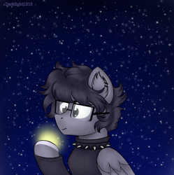 Size: 1958x1967 | Tagged: safe, artist:darklight1315, oc, pegasus, pony, night, solo, stars