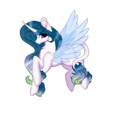 Size: 2000x2000 | Tagged: safe, artist:cakeshake22, oc, oc only, oc:nymphalia, changeling, classical unicorn, hybrid, unicorn, cloven hooves, leonine tail, multicolored hair, simple background, solo, transparent background, unshorn fetlocks