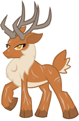 Size: 355x541 | Tagged: safe, artist:notorious dogfight, oc, oc only, deer, reindeer, fanfic:the needle, fanfic art, simple background, solo, transparent background